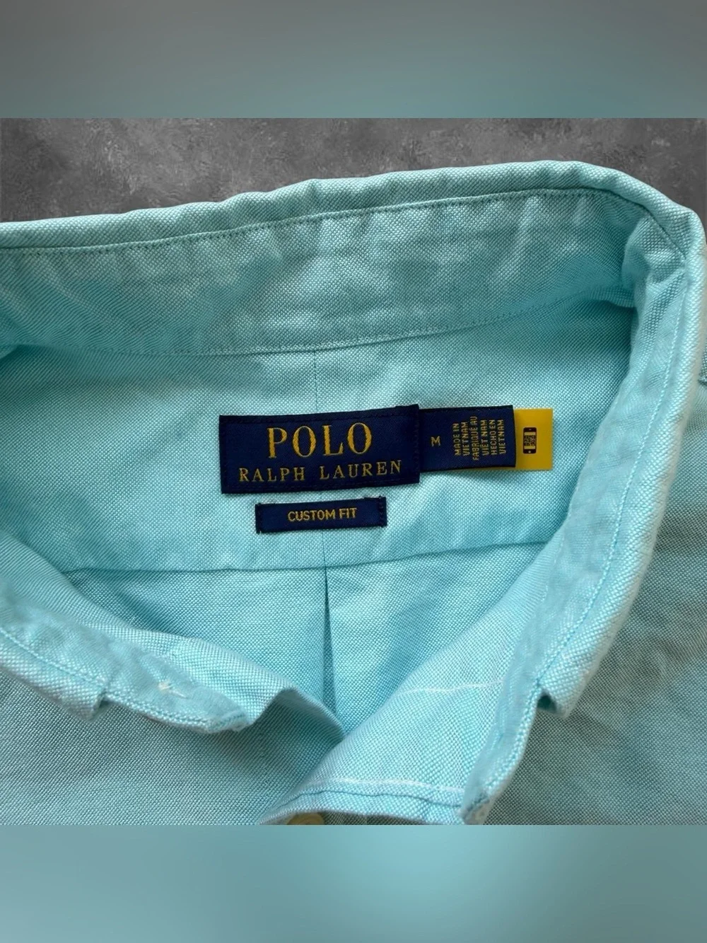 NWT Polo Ralph Lauren Oxford Shirt Men’s Size Medium Light Blue Custom Fit
